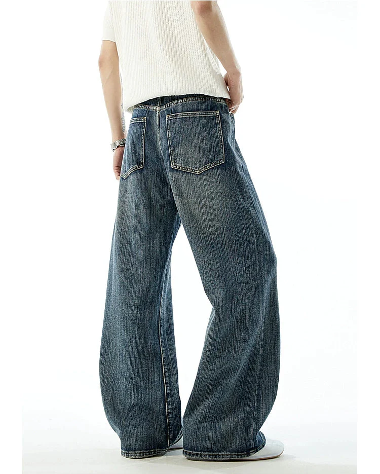 Distressed Wide Leg Straight Jeans - Image 6