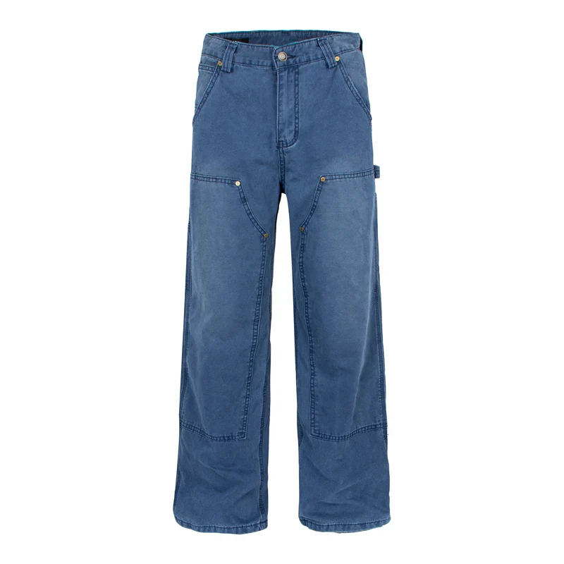 Distressed Wide Leg Work Pants - Image 10