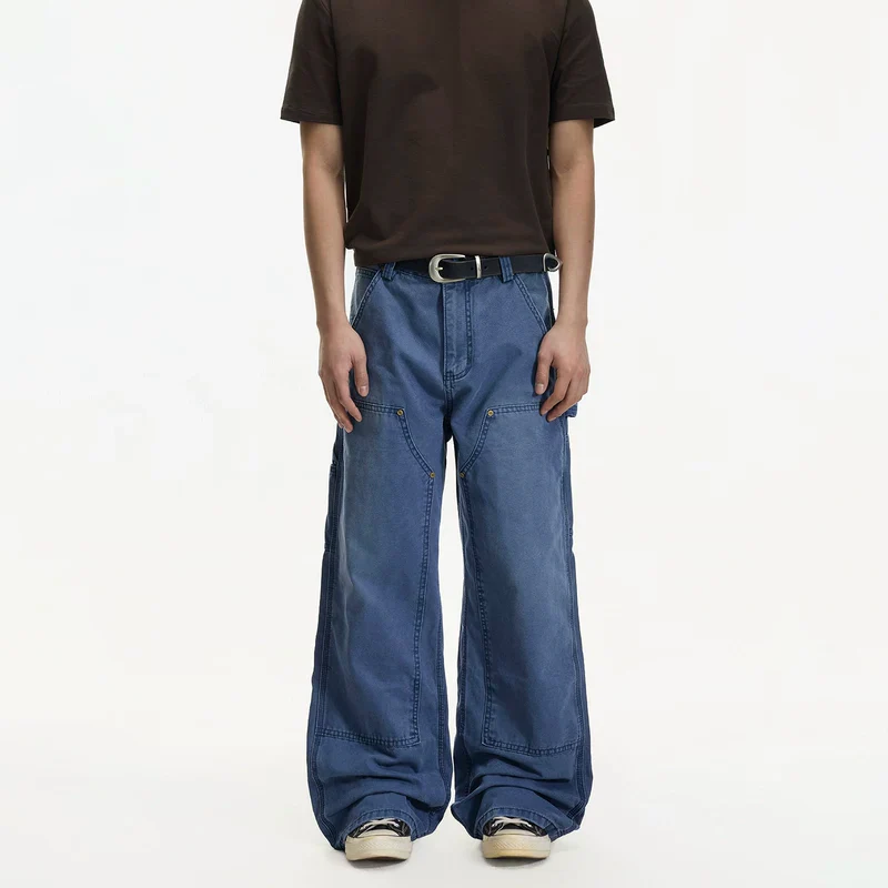 Distressed Wide Leg Work Pants - Image 2