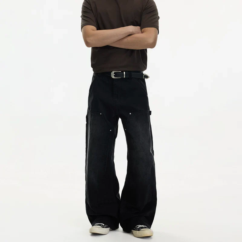 Distressed Wide Leg Work Pants - Image 3