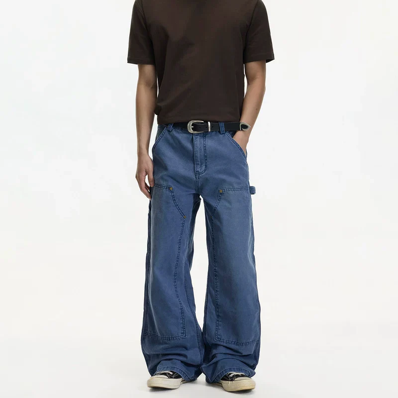 Distressed Wide Leg Work Pants - Image 4