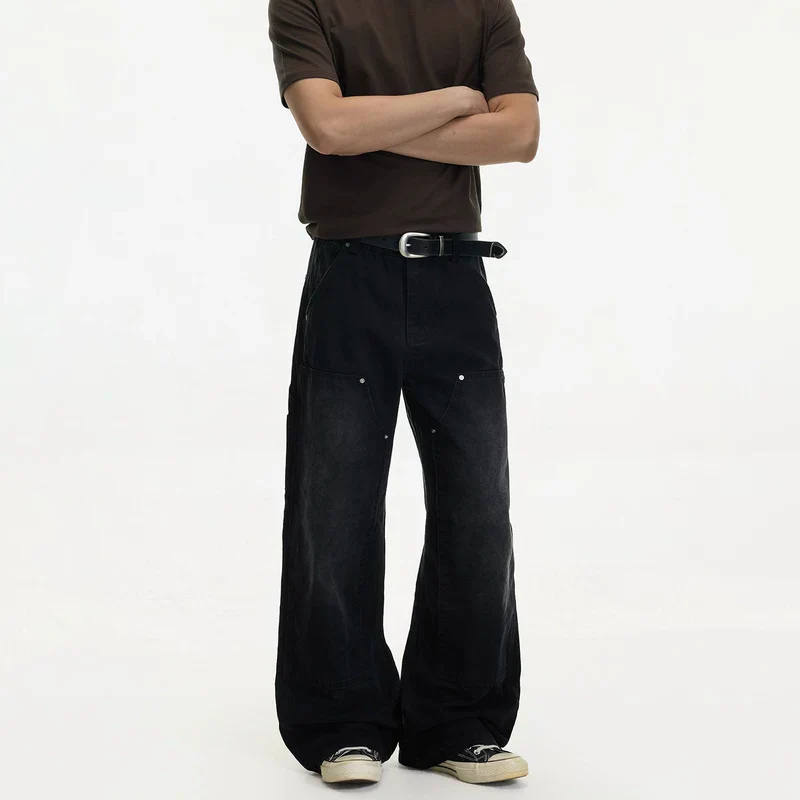 Distressed Wide Leg Work Pants - Image 5