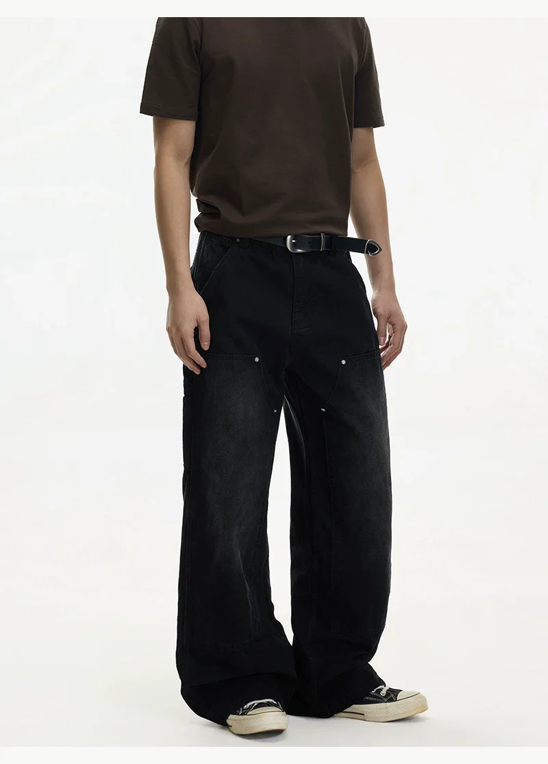 Distressed Wide Leg Work Pants - Image 7
