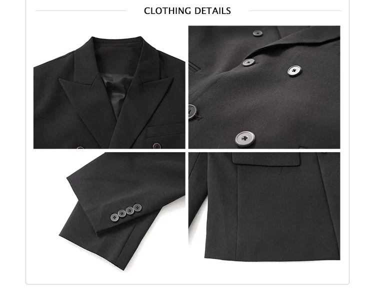 Double-Breasted Linen Jacket and Pants - Image 12