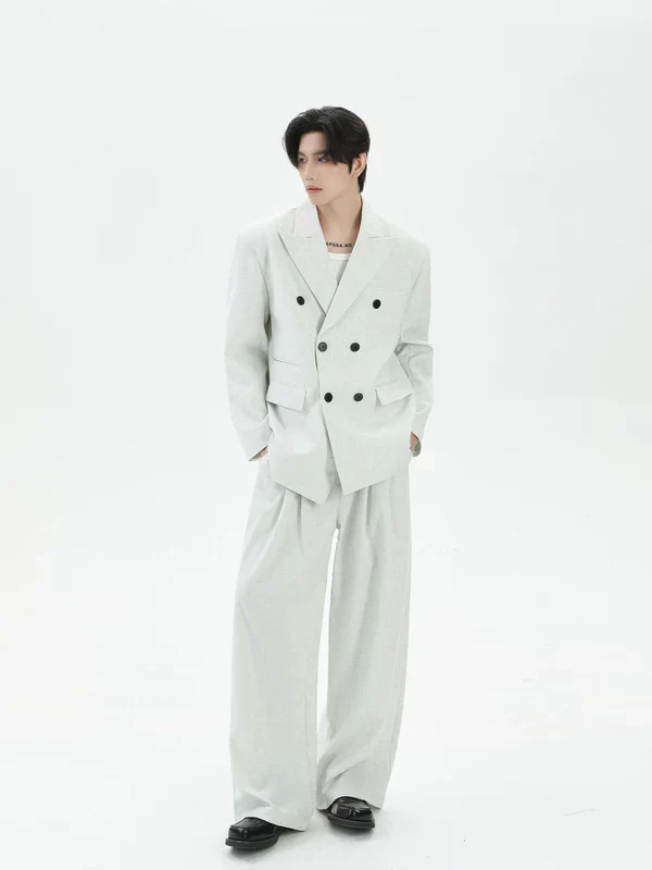 Double-Breasted Suit Jacket and Pants