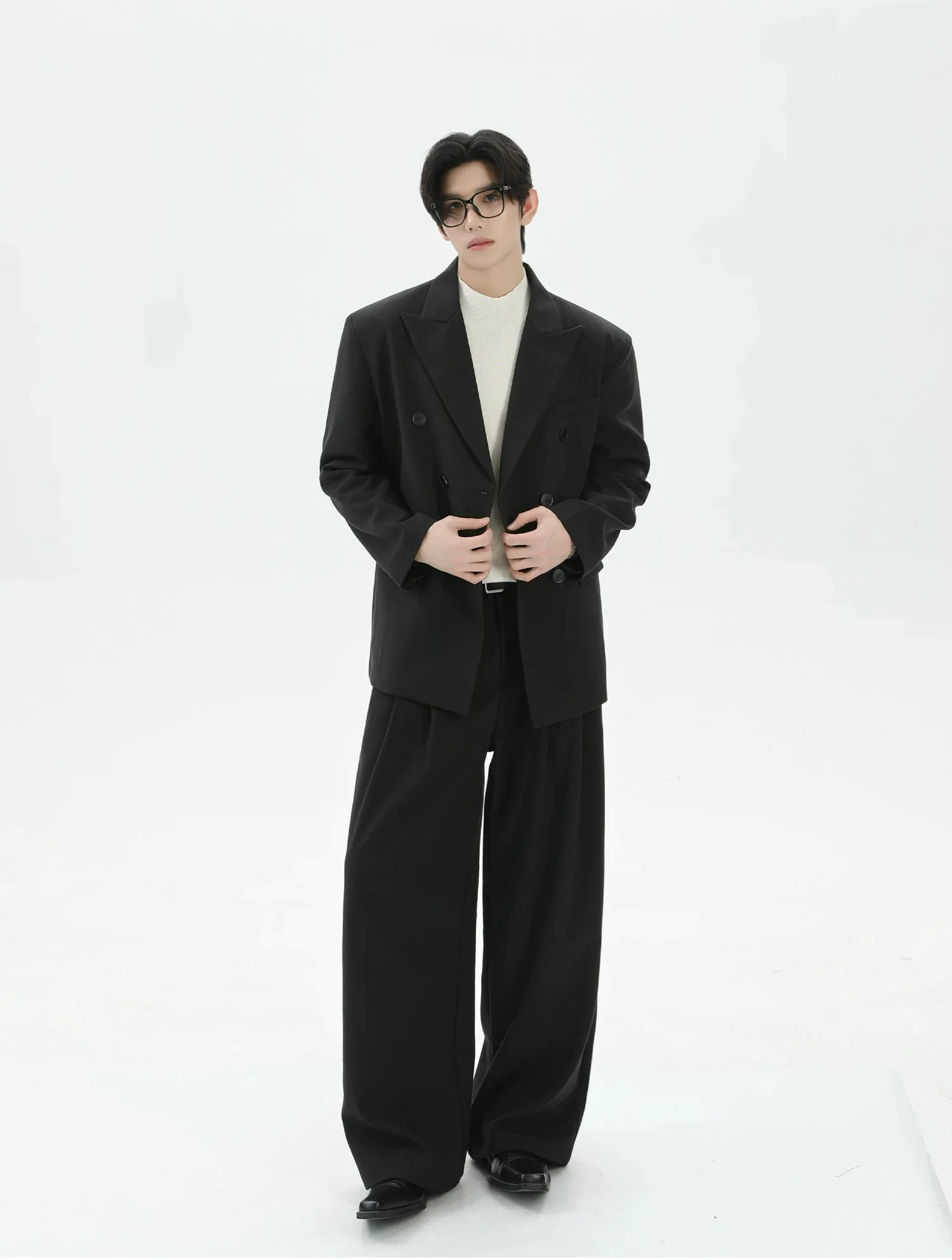 Double-Breasted Suit Jacket and Pants - Image 4