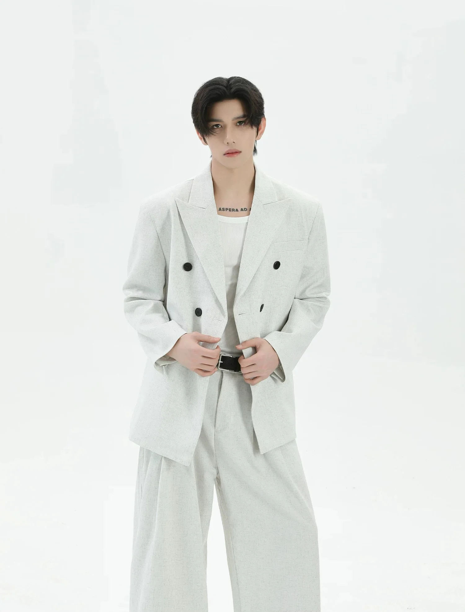 Double-Breasted Suit Jacket and Pants - Image 7