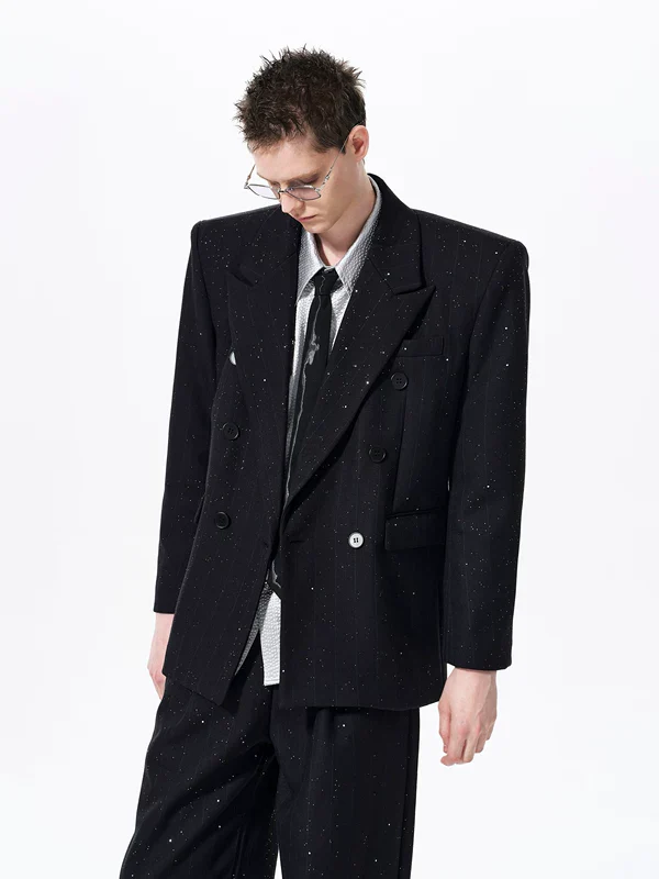 Double-Breasted Starry Sky Suit