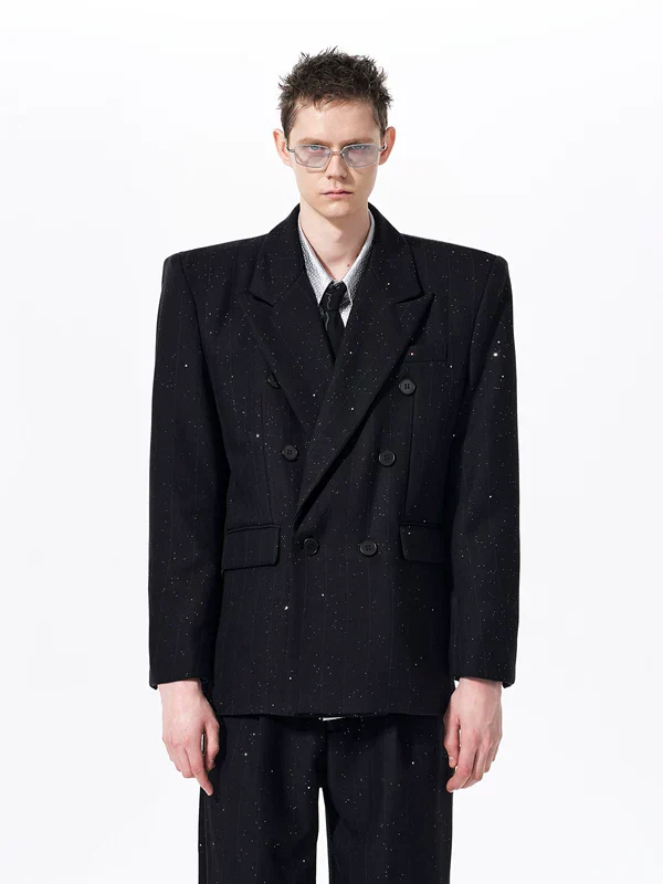 Double-Breasted Starry Sky Suit - Image 2