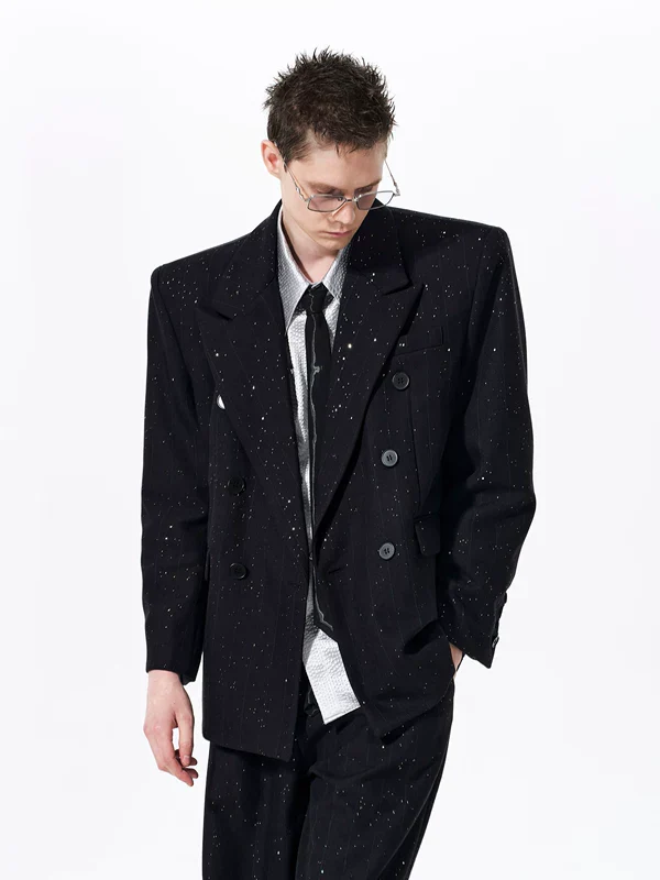 Double-Breasted Starry Sky Suit - Image 3