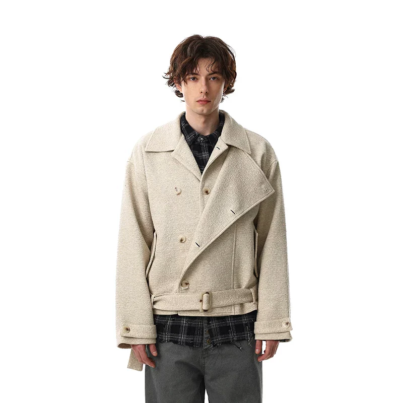Double-Breasted Wool Coat