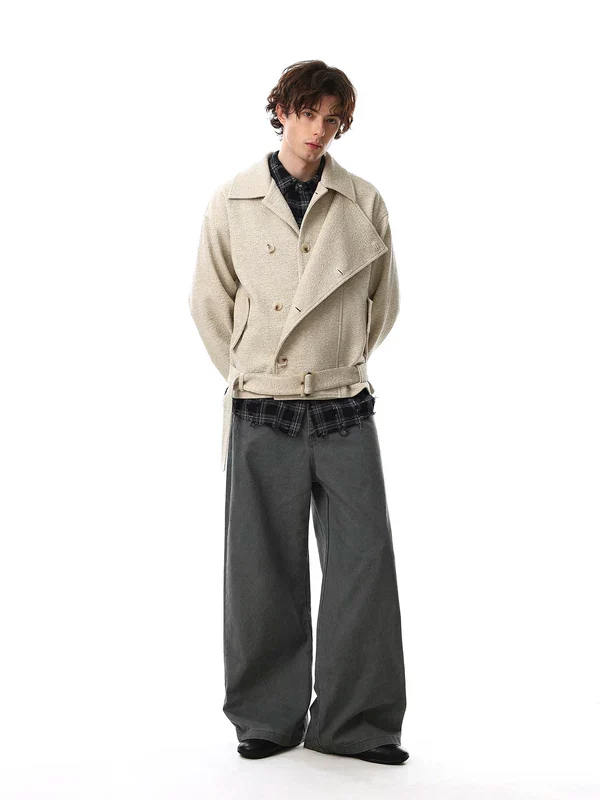 Double-Breasted Wool Coat - Image 6