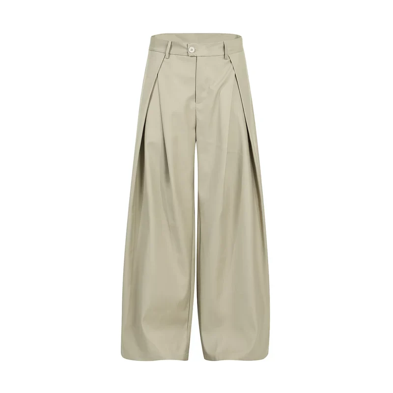 Double Pleated Wide Leg Floor Length Pants - Image 8