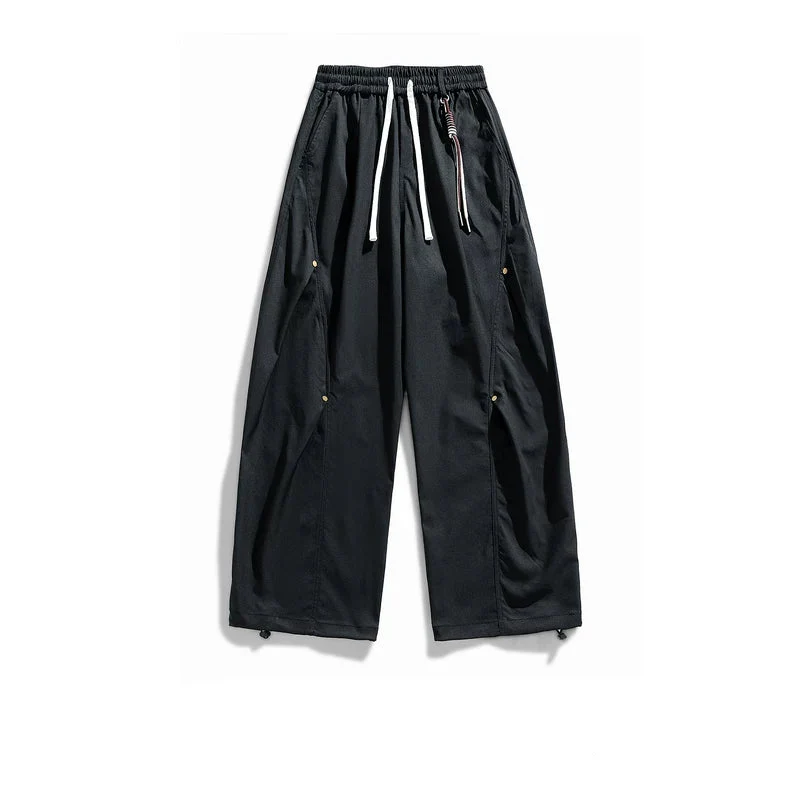 Drawstring Wide Leg Cargo Pants - Image 10