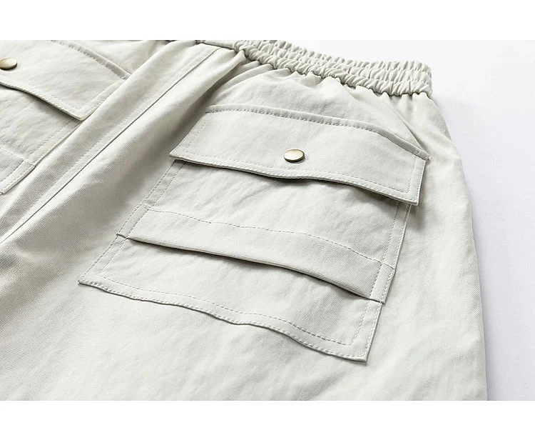 Drawstring Wide Leg Cargo Pants - Image 16