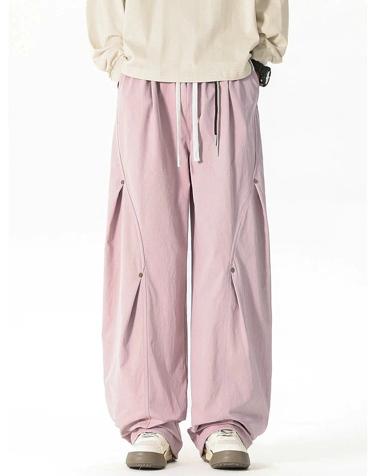 Drawstring Wide Leg Cargo Pants - Image 6