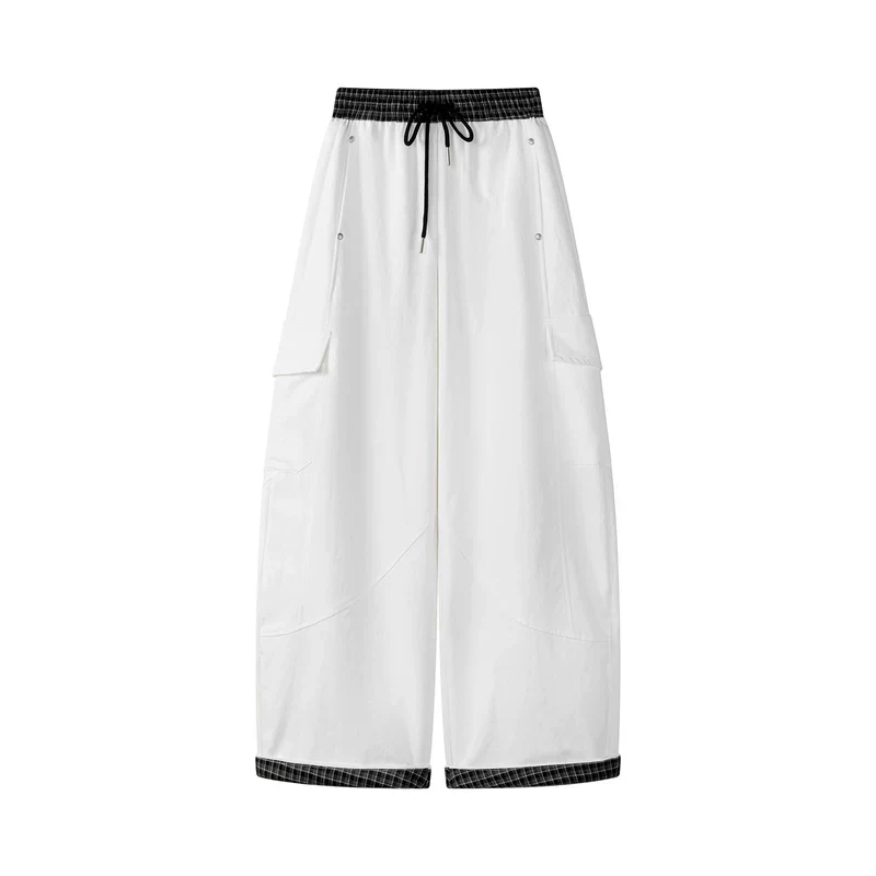 Elastic Waist Cargo Athletic Pants - Image 3