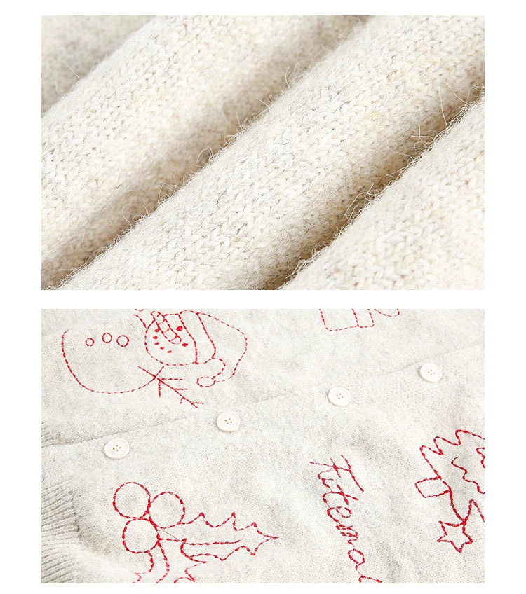 Embroidered Knit Sweater Cardigan - Image 14