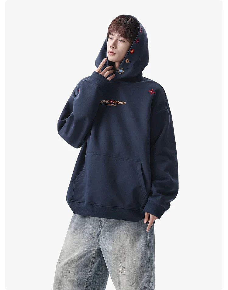 Embroidered Oversized Hooded Sweatshirt - Image 5