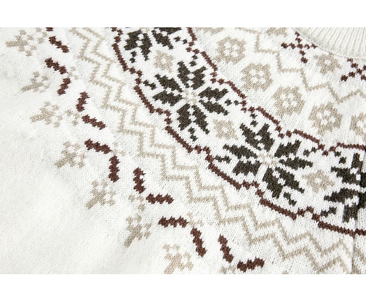 Fair Isle Jacquard Knit Sweater - Image 7