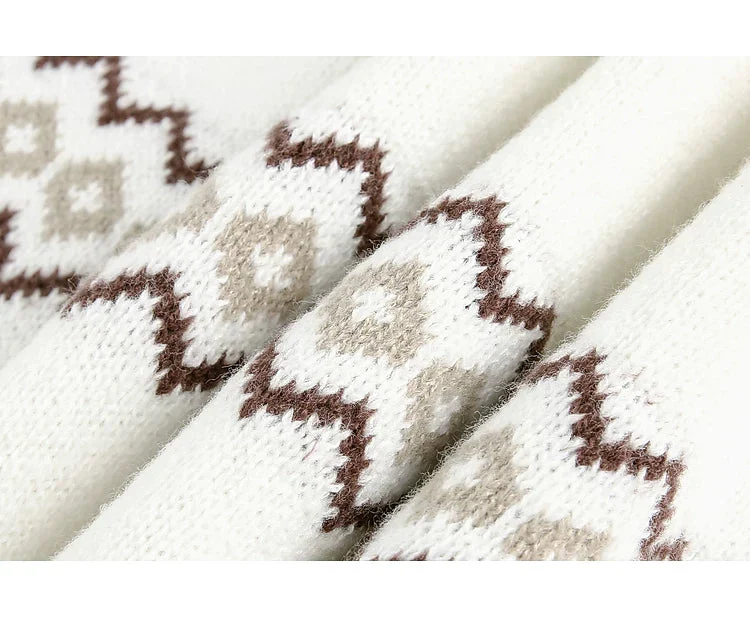 Fair Isle Jacquard Knit Sweater - Image 9
