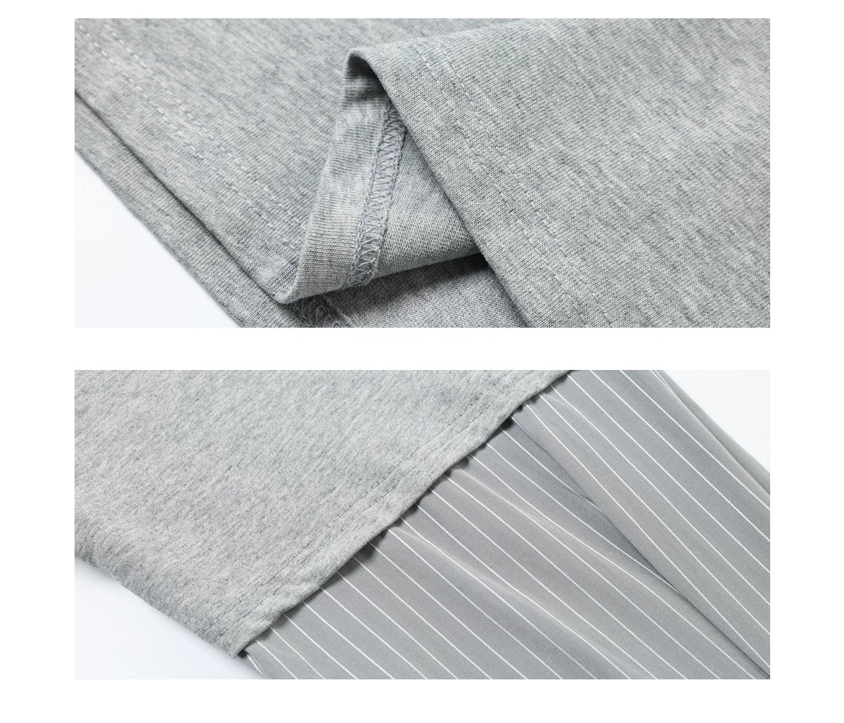Layered Striped Sleeve Graphic Pullover - Image 10