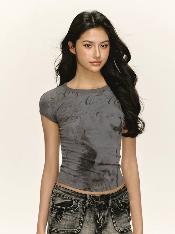 Fitted Graphic Short Sleeve T-Shirt - Image 3