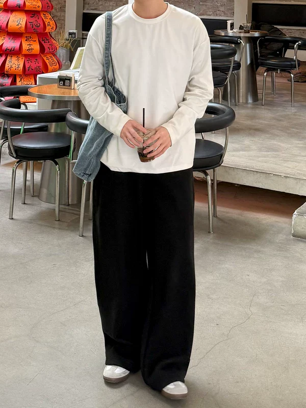 Fleece-Lined Wide-Leg Sweatpants - Image 2