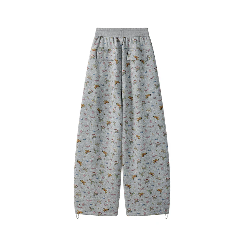 Floral Print Loose Fit Casual Pants - Image 4