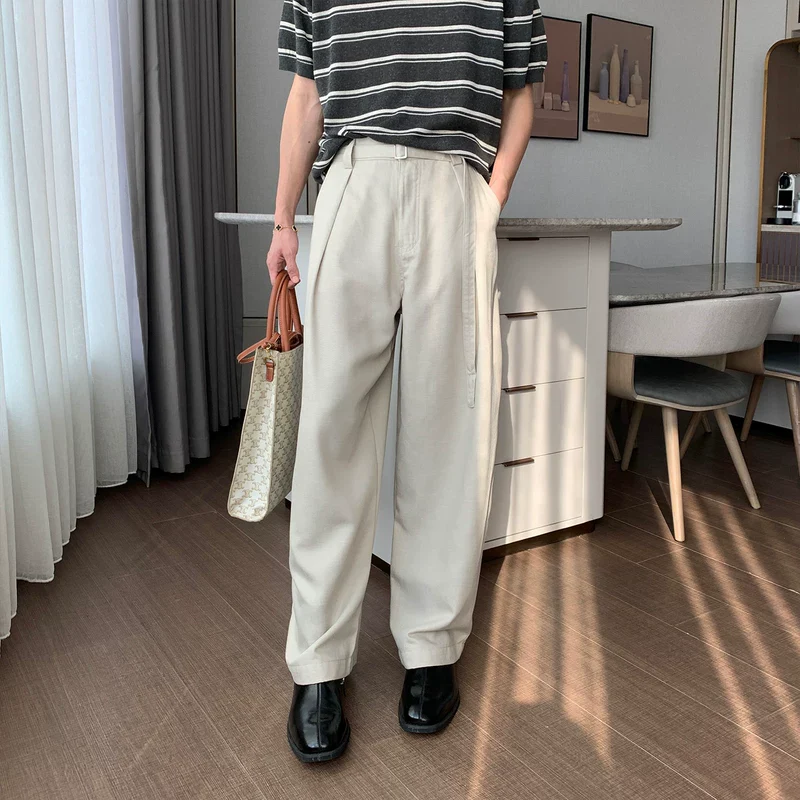 Flowy Wide-Leg Casual Tencel Pants - Image 3