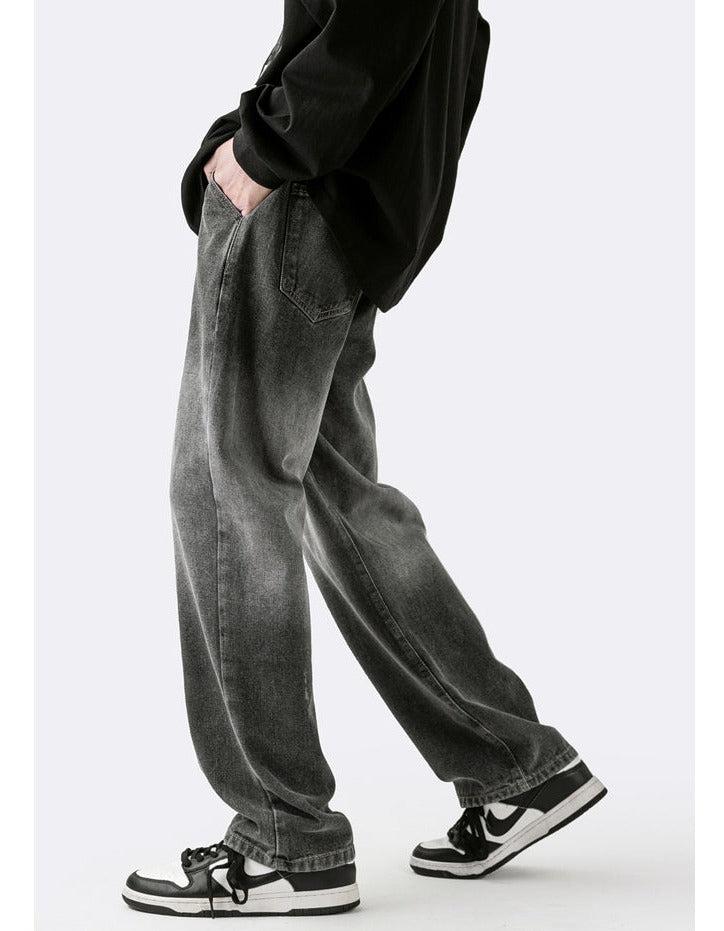 Gradient Elastic Waist Drawstring Jeans - Image 9