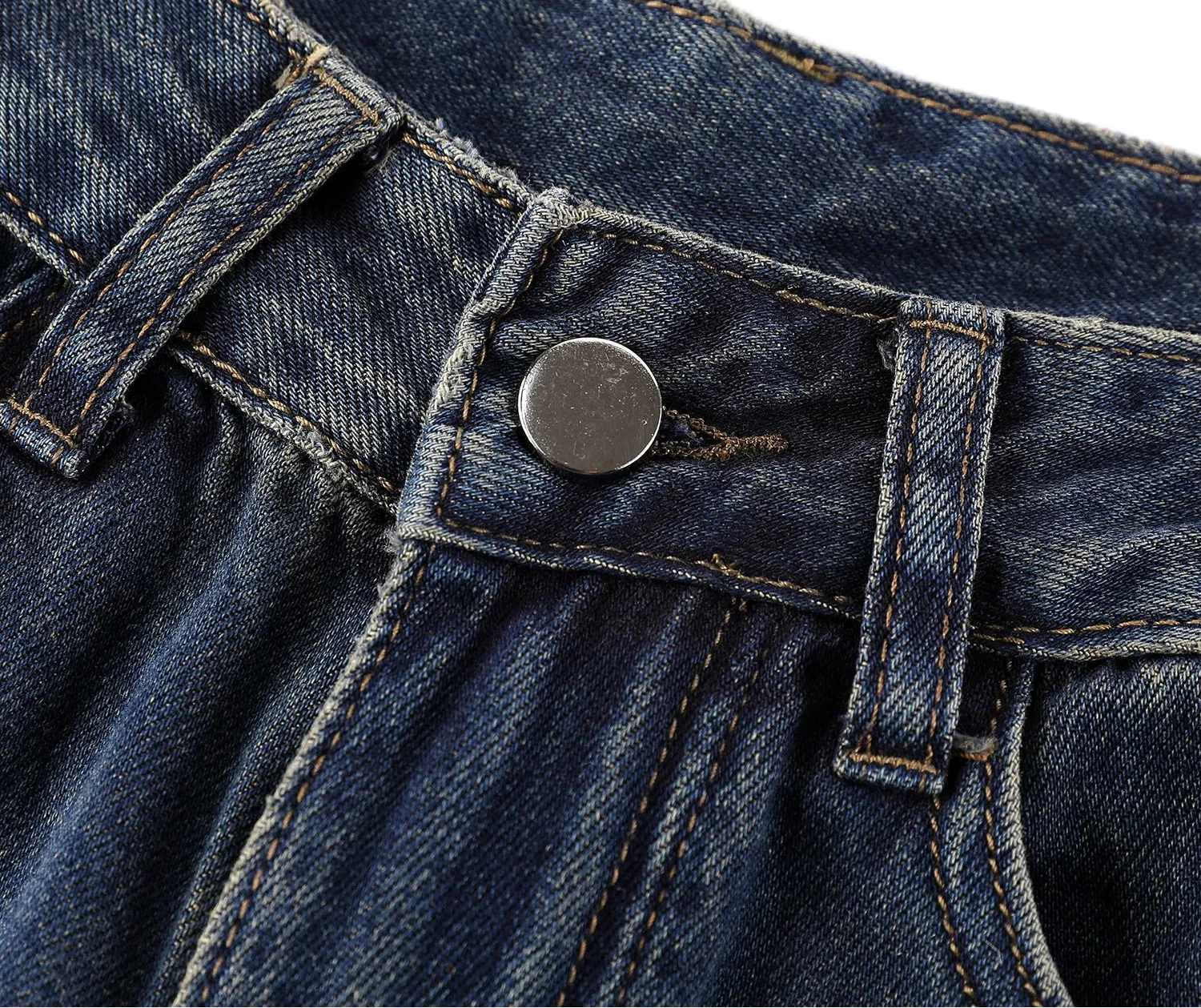 Gradient Rhinestone Denim Pants - Image 7