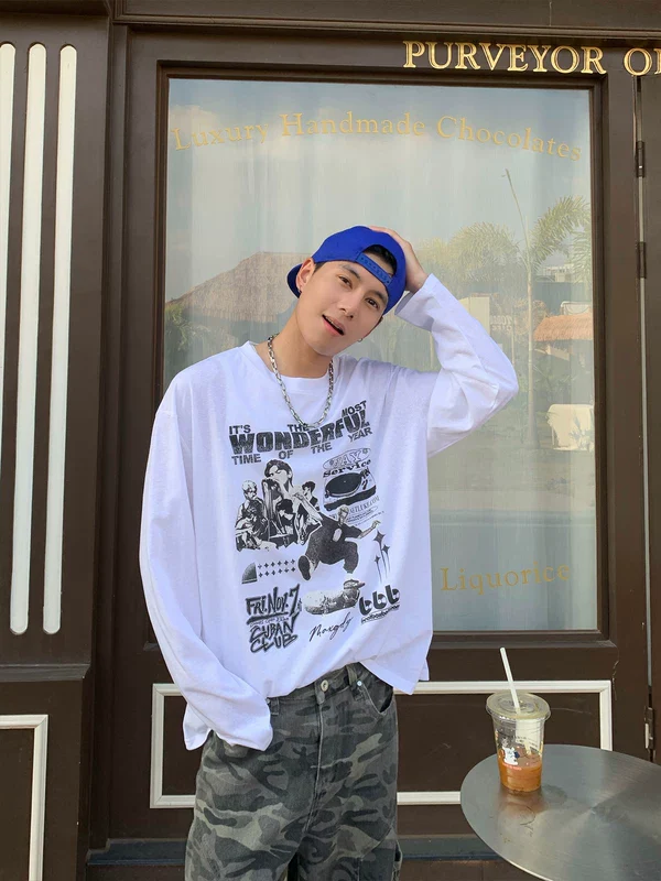 Graphic Long Sleeve Streetwear T-Shirt - Image 2