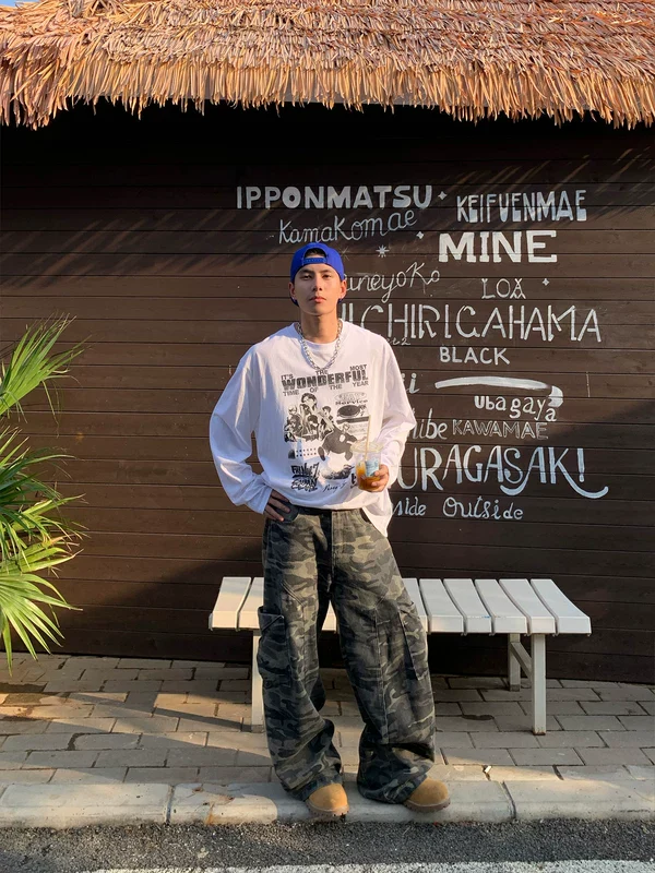 Graphic Long Sleeve Streetwear T-Shirt - Image 5