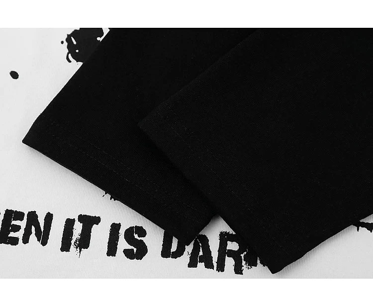 Graphic Patchwork Long Sleeve T-Shirt - Image 4