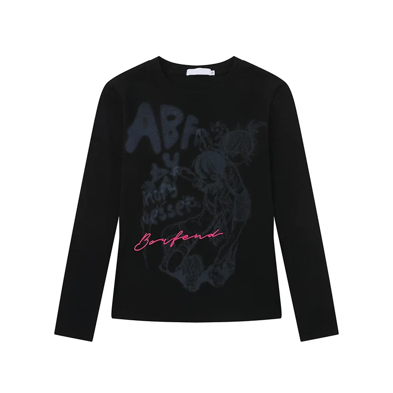 Graphic Print Long-Sleeve Top - Image 10