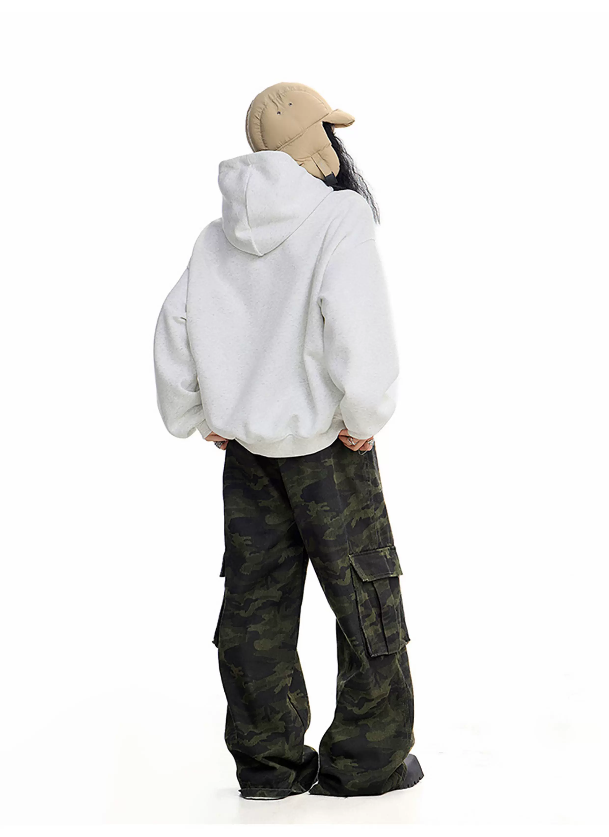 Graphic Print Oversized Hooded Sweatshirt - Image 12
