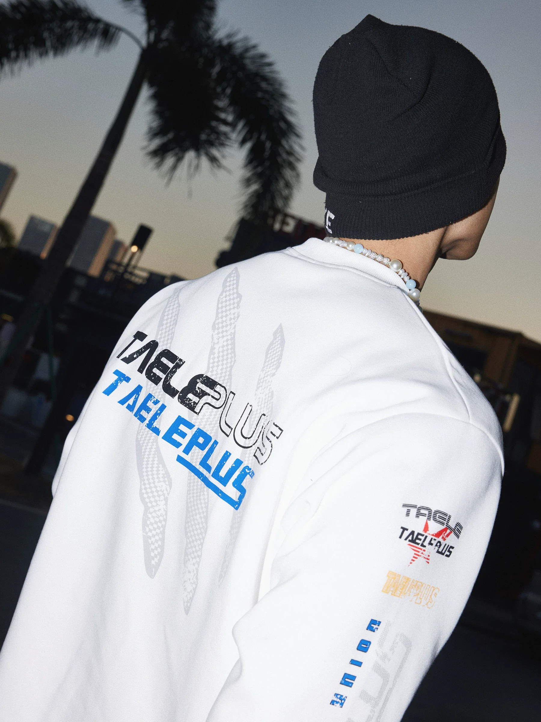Graphic Racing Print Crewneck Pullover - Image 8