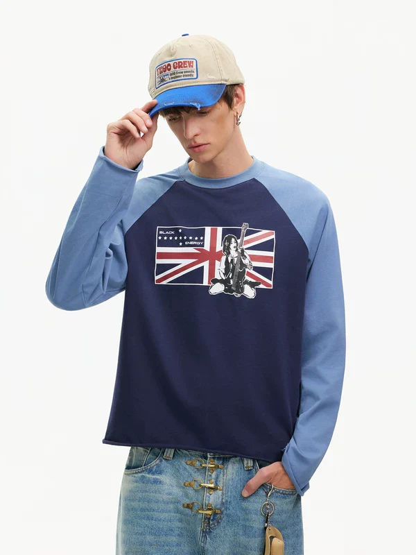 Graphic Raglan Long-Sleeve T-Shirt - Image 3