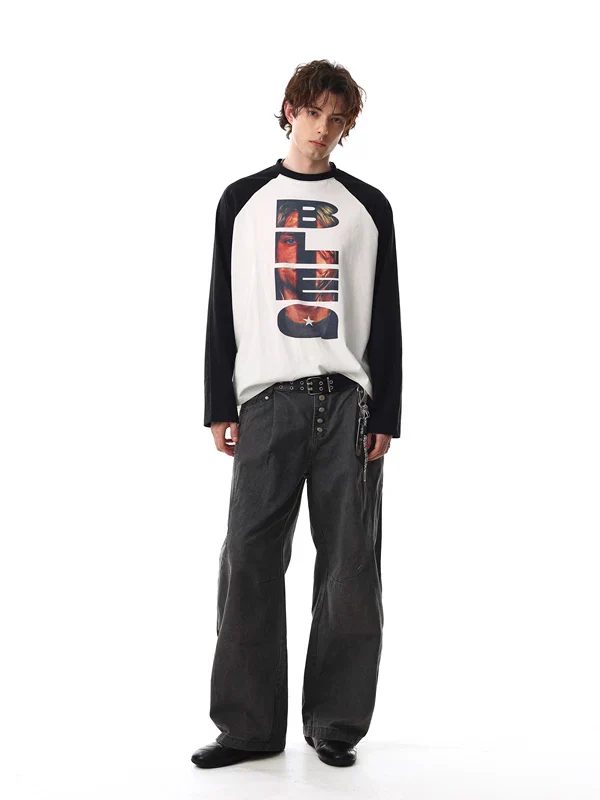 Graphic Raglan Long Sleeve T-Shirt - Image 7