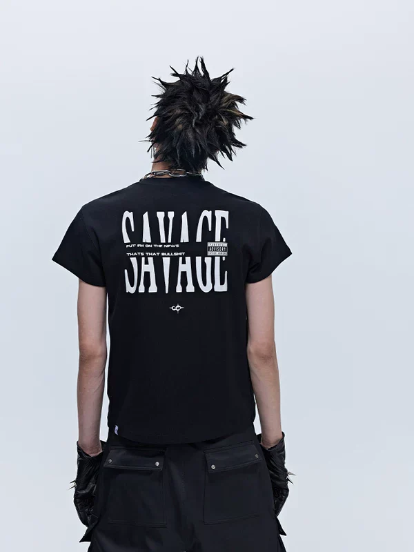 Graphic Street Style Slim Fit T-Shirt - Image 4