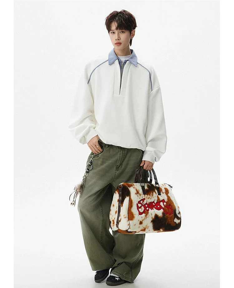 Half-Zip Polo Neck Sweatshirt - Image 8