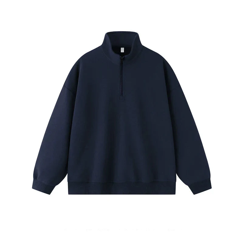 Half-Zip Stand Collar Sweatshirt - Image 2