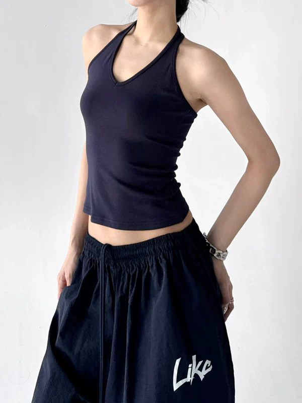 Halter Neck Slim Fit Tank Top - Image 4