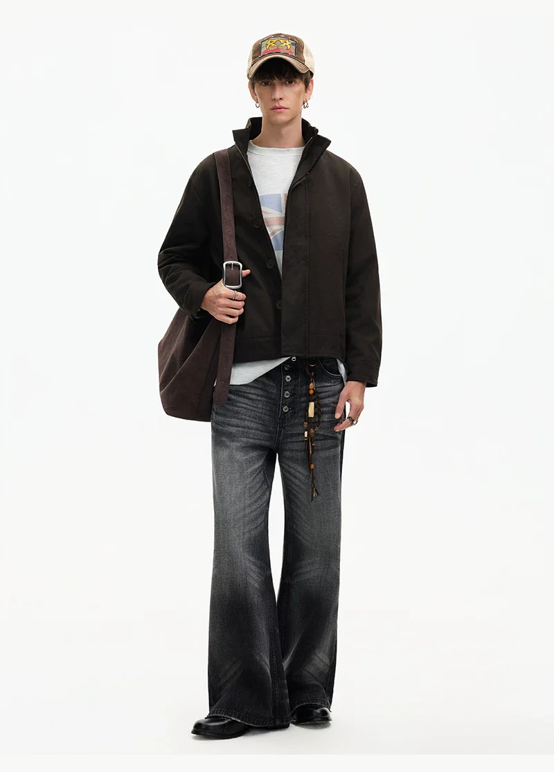 Harrington Stand Collar Work Jacket - Image 9