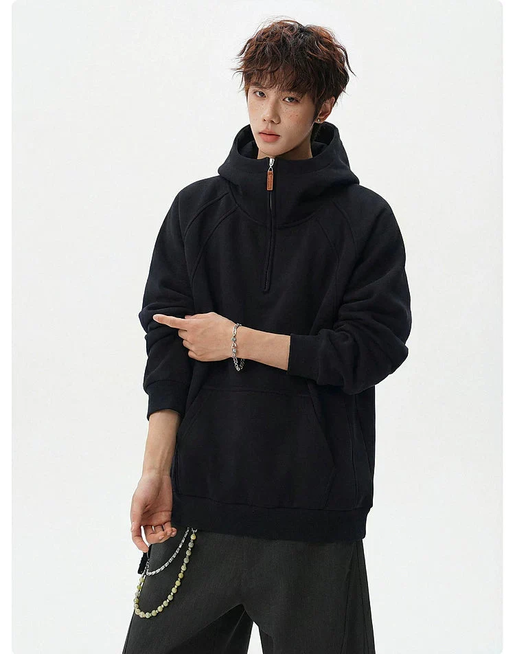 Half-Zip Hooded Pullover Sweatshirt - Image 11
