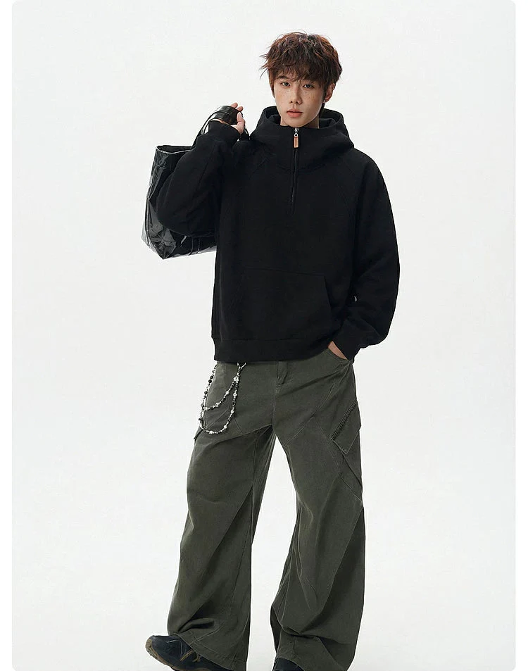 Half-Zip Hooded Pullover Sweatshirt - Image 12