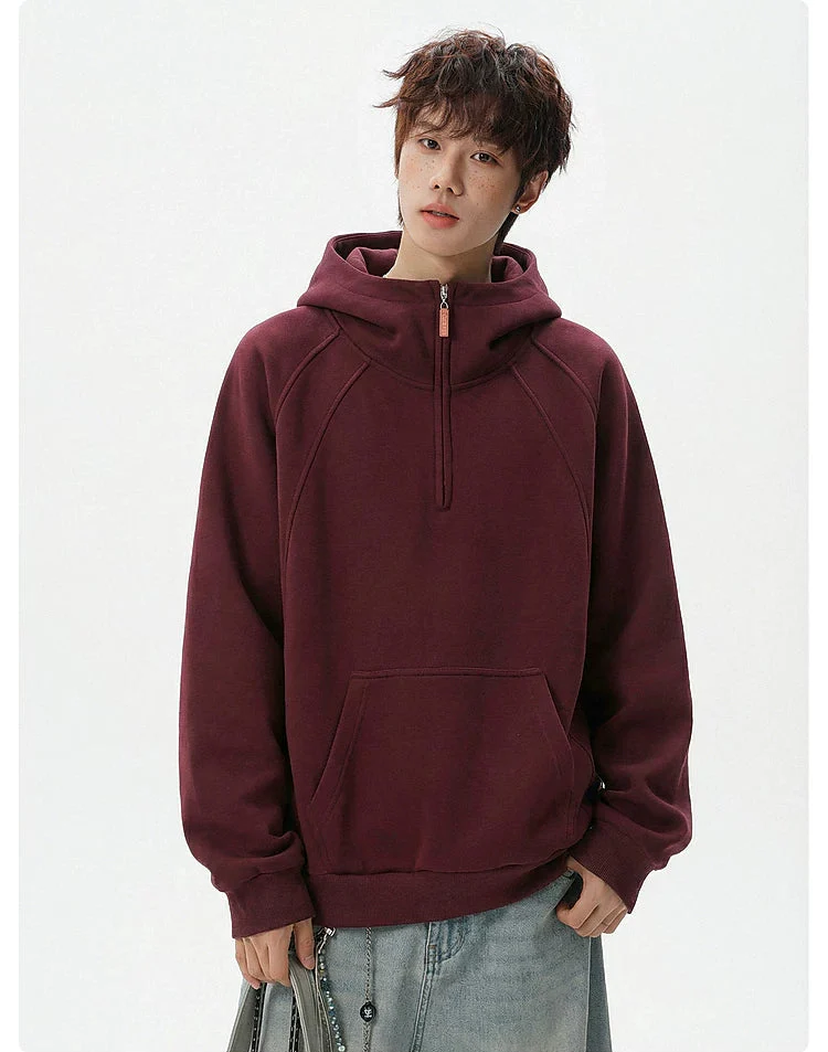 Half-Zip Hooded Pullover Sweatshirt - Image 6