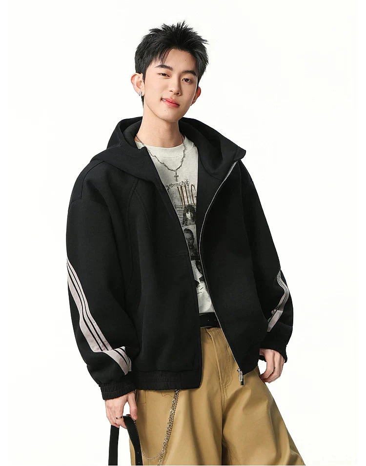 Heavyweight Zip Up Hooded Sweatshirt - Image 6