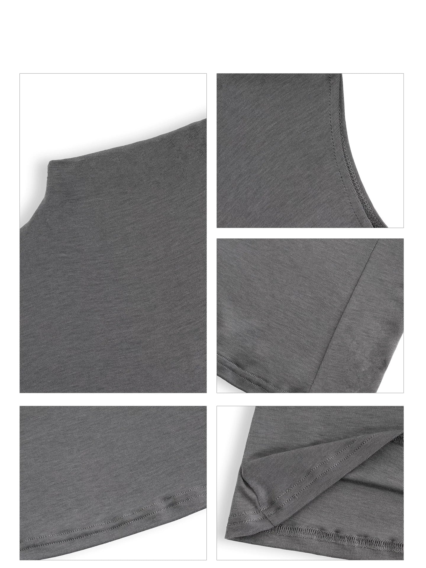 High Neck Sleeveless Slim Fit Tank - Image 11